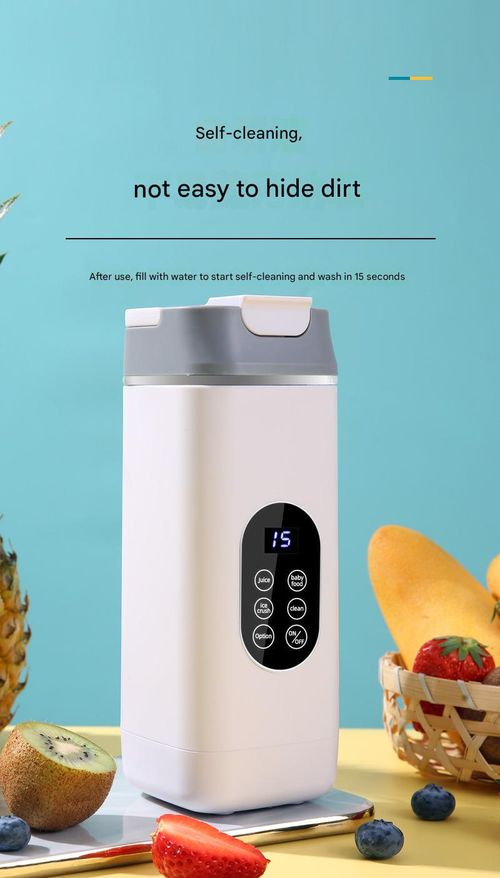 White English Version New Home Juicer - High-Speed Fresh Juicing Cup with USB Charging | 12-Blade Portable Blender for Outdoor & Daily Use