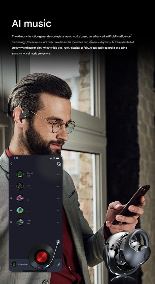 Purple Hyundai HY-T26​​Pro AI Translator - Real-time simultaneous interpretation mode with wireless headphones for business travel and multilingual meetings