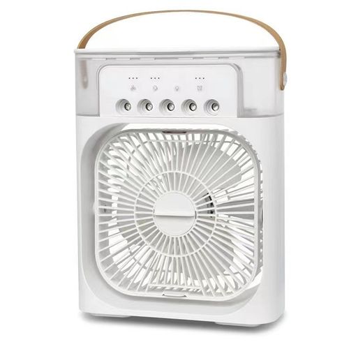 Smart Desktop Misting Fan - 3 Wind Modes, Fragrance Diffuser & Open-Tank Design for Easy Refill or Cleaning