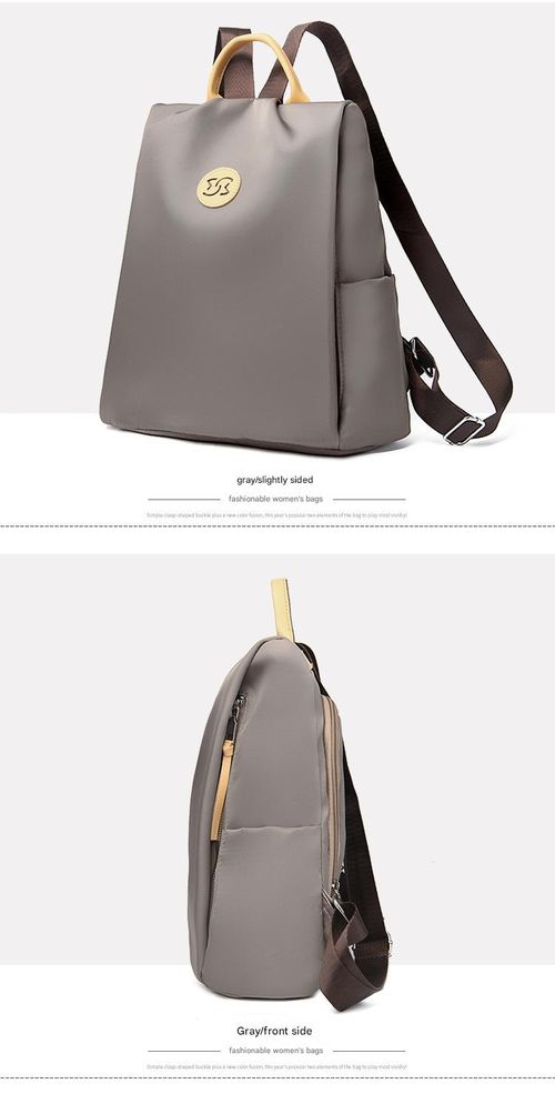 Large Capacity Anti-Theft Women's Backpack - Premium Khaki Nylon Commuter Bag, Fits  Laptop & Essentials (2025 New Design)