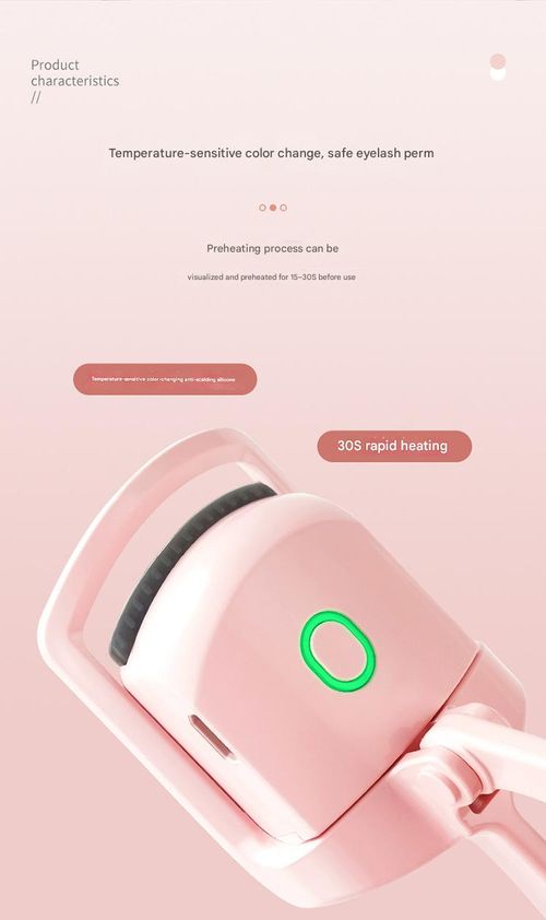Pink Electric Heated Eyelash Curler - Mini Portable Handheld Lash Curling Tool | Rechargeable, Instant Heat & Long-Lasting Curl, Perfect for On-the-Go Touch-Ups
