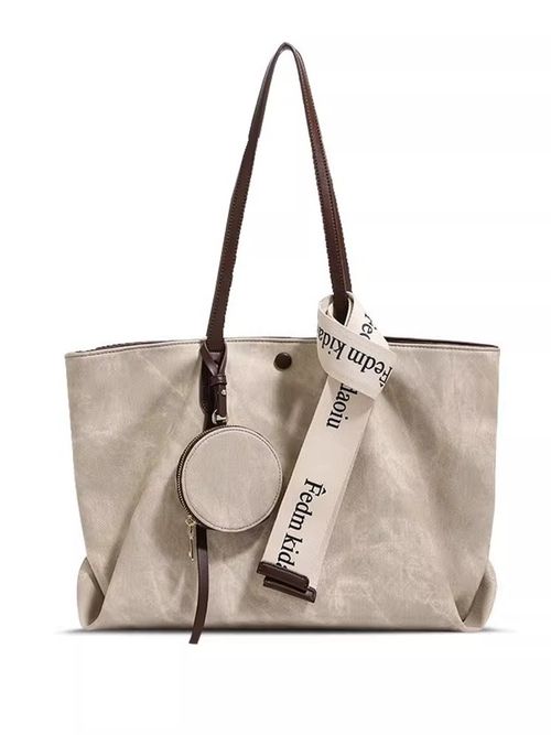 2025 Retro Print Tote Bag - Fashion-Forward Work & Commute Essential, Spacious Designer Handbag with Vintage Flair