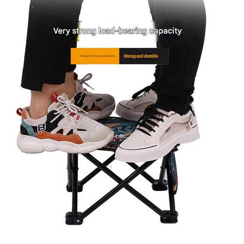 Premium Folding Camp Stool: Taller & Wider Seat with Side Pocket - Includes Carry Bag & Ultra-Light for Fishing, Outdoors, Art