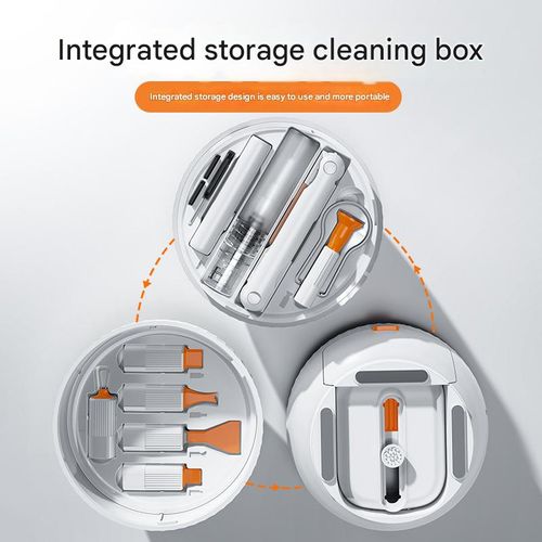 25-in-1 Ultimate Cleaning Kit - Precision Tools for Phones, Cameras, Laptops & Bluetooth Earbuds | All-in-One Dust Removal Brush Set (Portable Case)