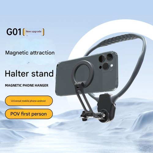 New MagSafe Magnetic Neck Phone Holder - Compatible with iPhone Series & Android Phones (with Magnetic Ring Included) | Ultra-Portable