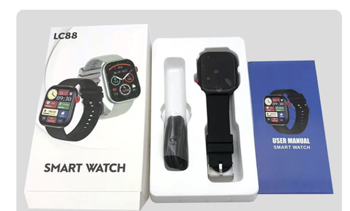 Multi-OS Smart Bracelet - Black Ultra2 w| BT Calling, SpO2 Monitor & AI Fitness Coach | LC88 Chipset