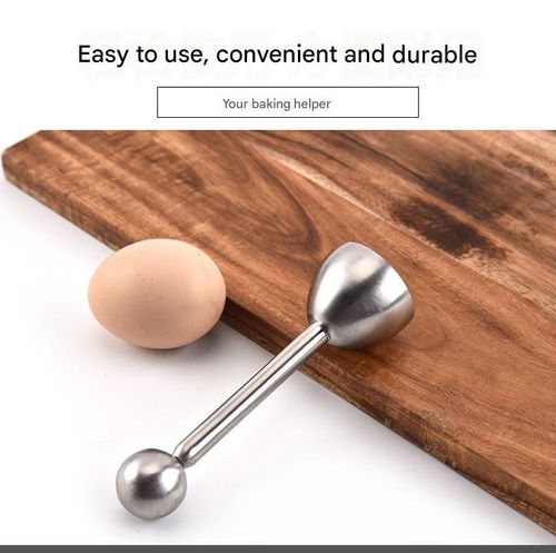 Stainless Steel Egg Opener - Efficient Egg Cutter for Baking & Cooking | Creative Kitchen Tool Ideal for Home & Restaurant Plating