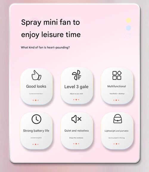 Sunshine Yellow Handheld Mist Fan - 3-Level Spray Cooling & USB-C Fast Charge (Cordless Portable)