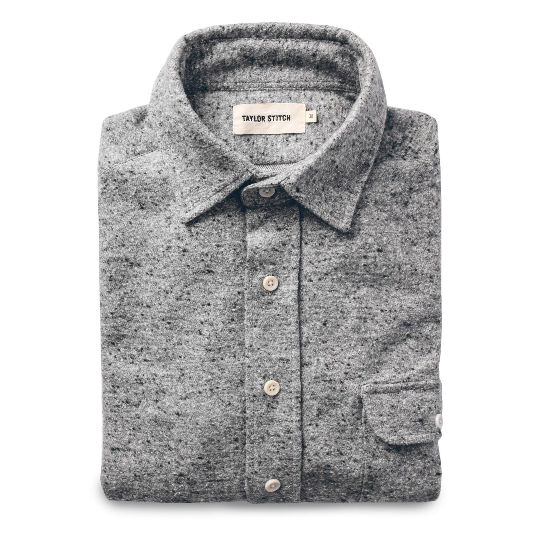 Cuesv Sun Down Shirt in Speckled Grey