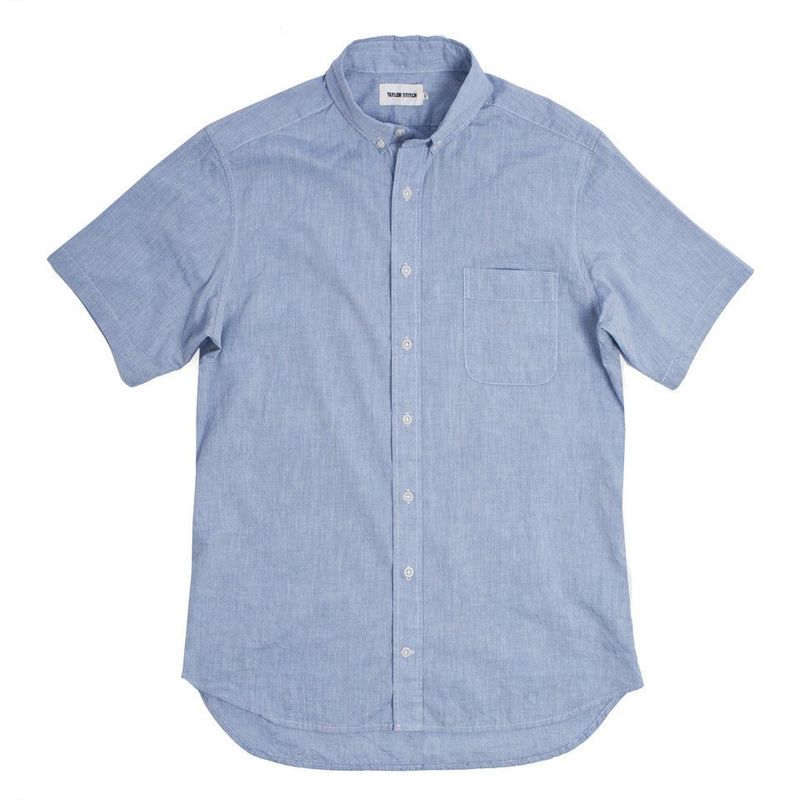 Cuesv Short Sleeve Jack in Light Blue