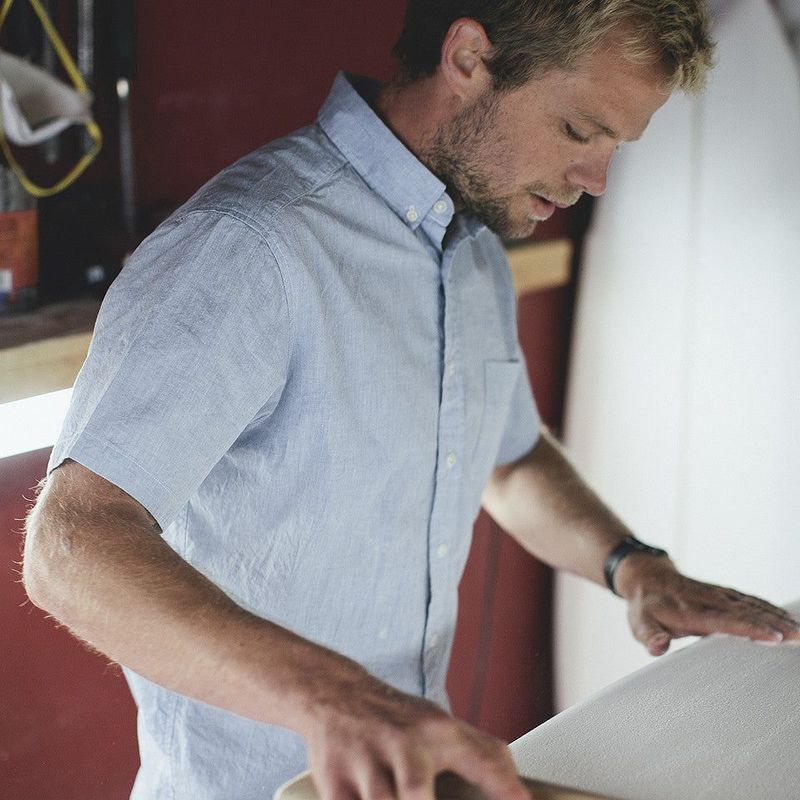 Cuesv Short Sleeve Jack in Light Blue