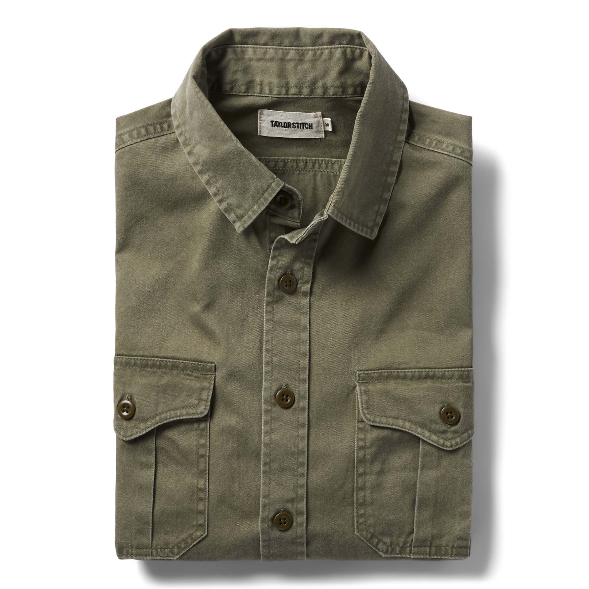 Cuesv Saddler Shirt in Washed Olive