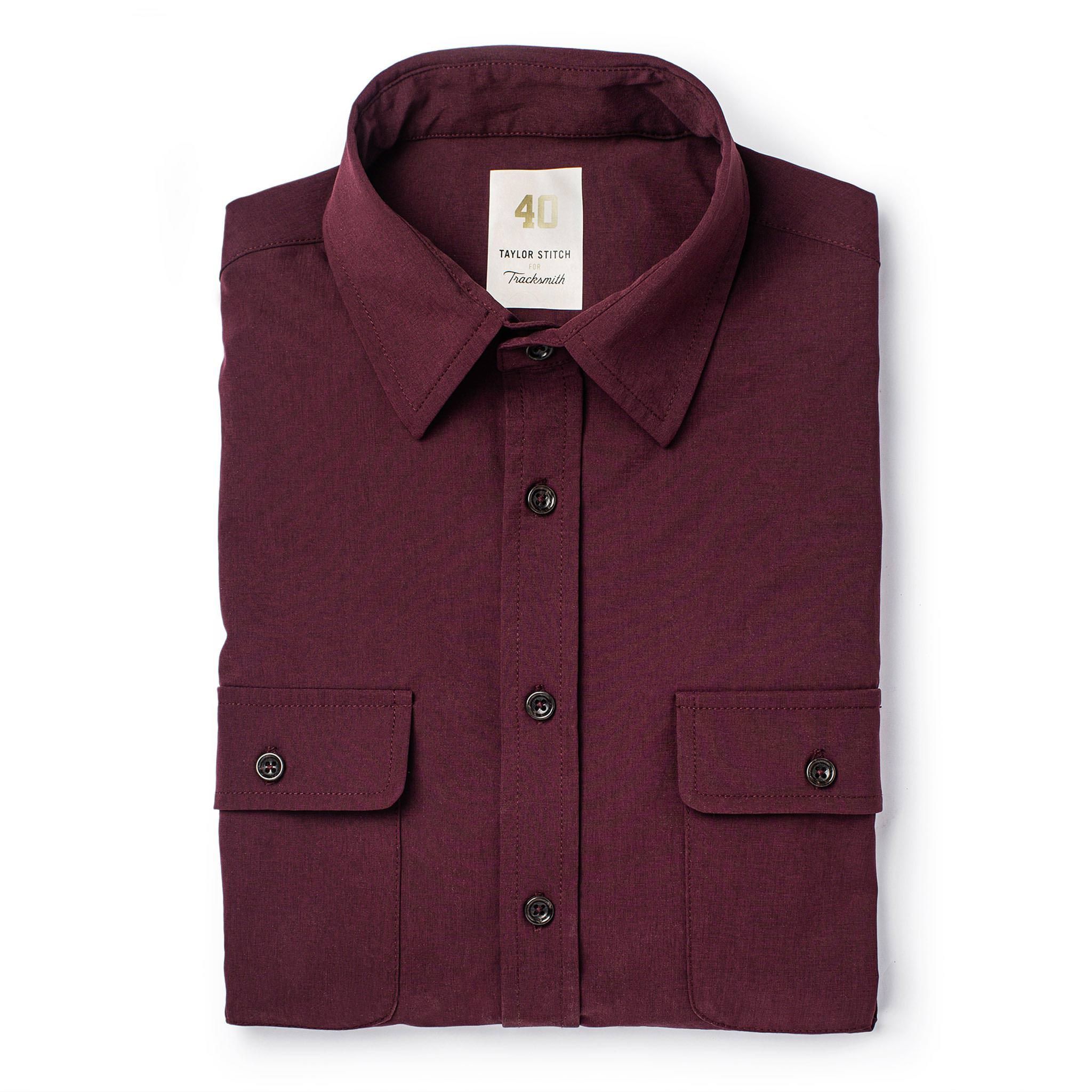 Cuesv Over Shirt in Wine