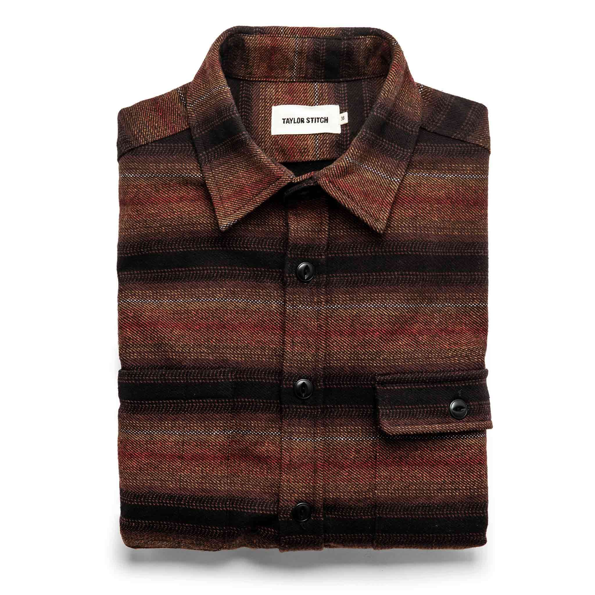 Cuesv Moto Utility Shirt in Sunset Stripe