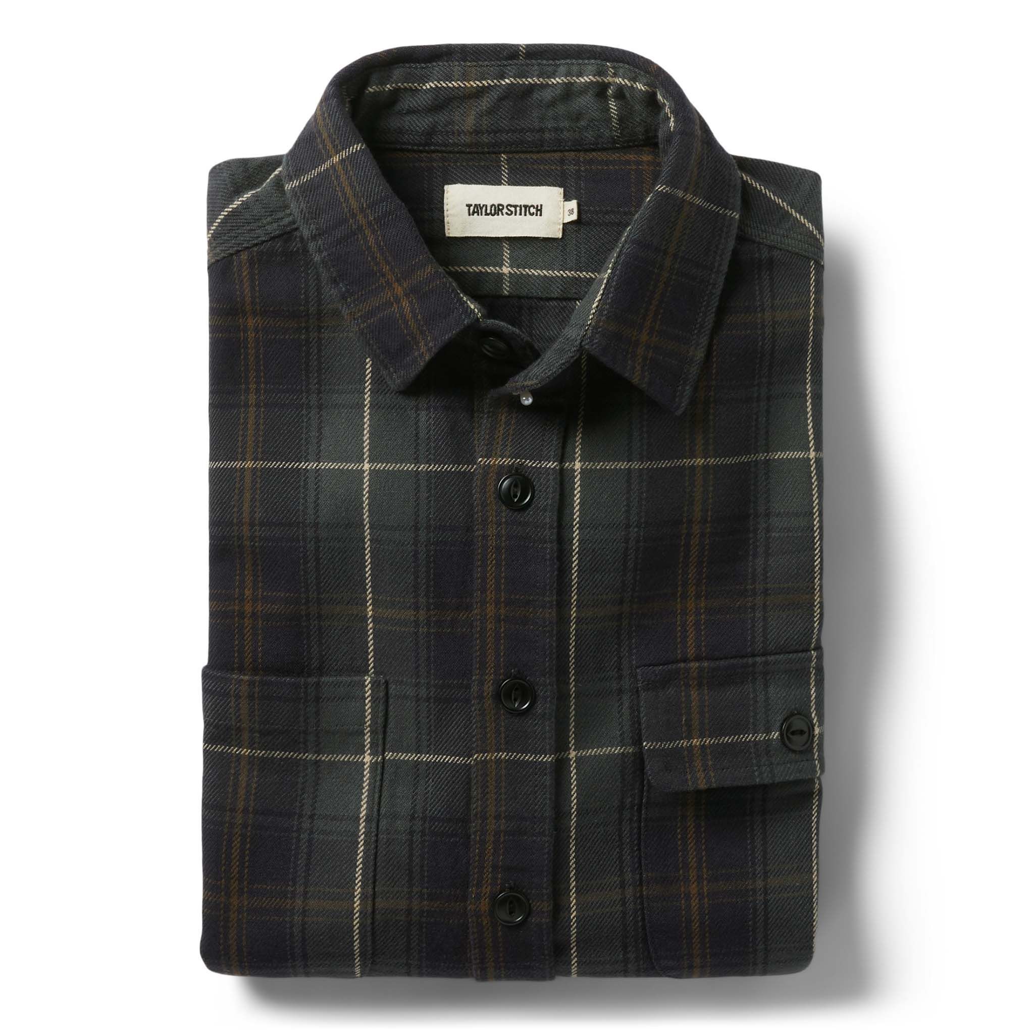 Cuesv Moto Utility Shirt in Shale Plaid