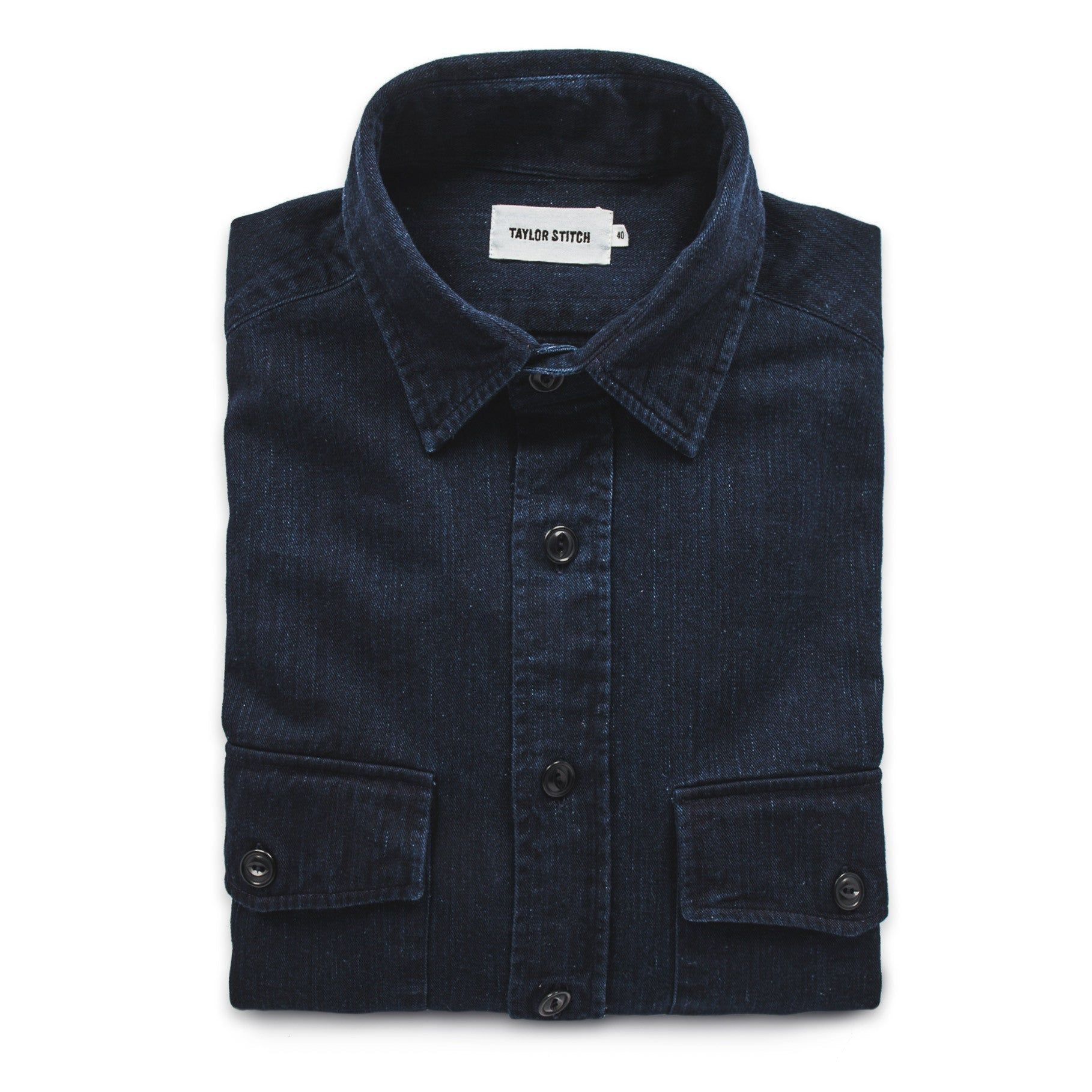 Cuesv Maritime Shirt Jacket in Sea Washed Indigo