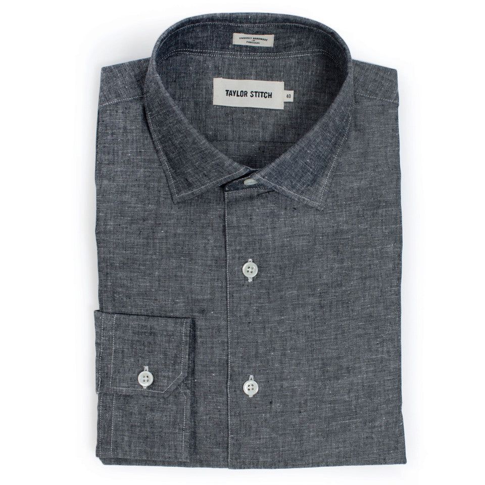 Cuesv Hyde in Charcoal Cotton and Linen