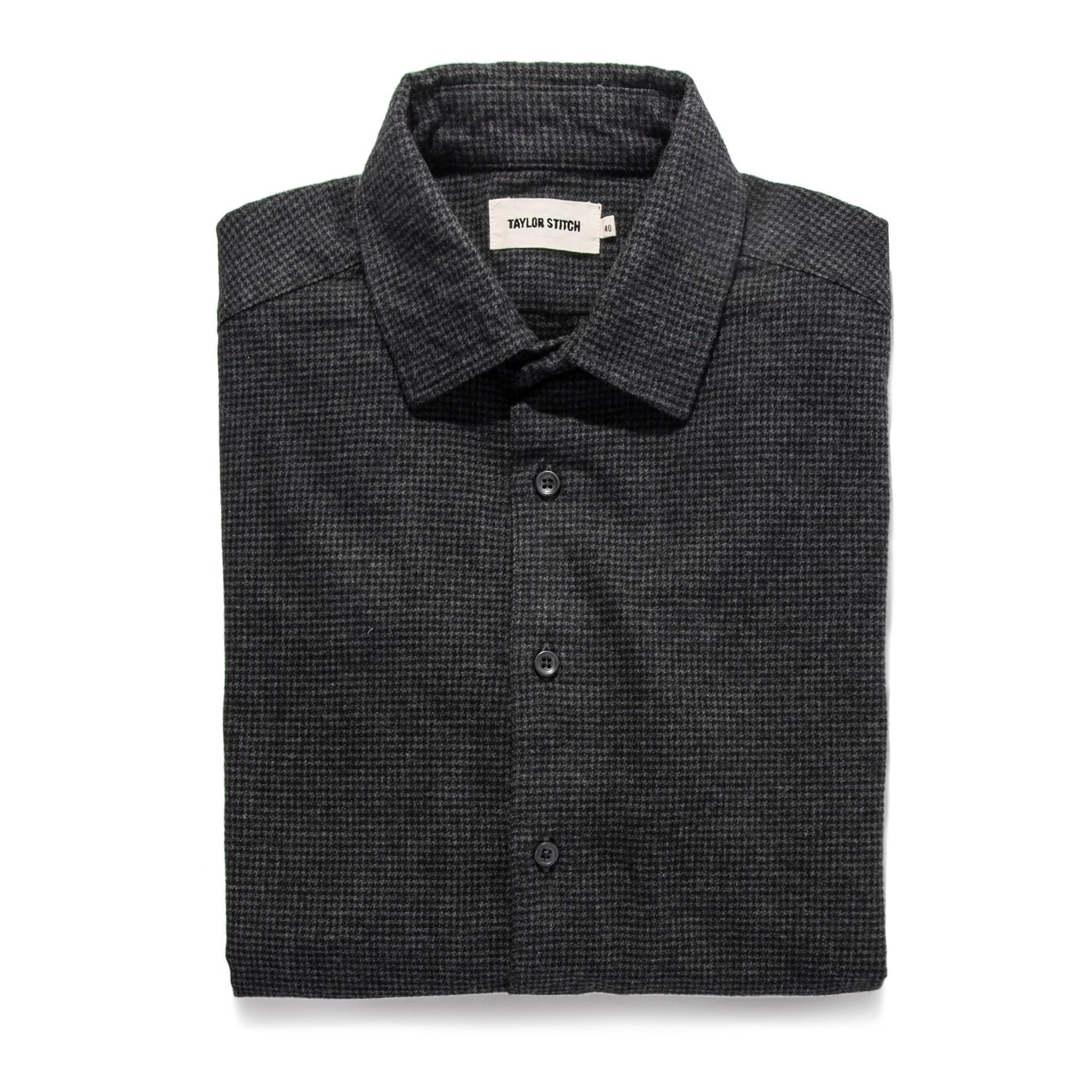 Cuesv Hyde in Charcoal Brushed Houndstooth