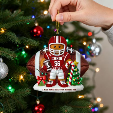 Football Bread Doll Gift For Football Player Personalized Acrylic Ornament