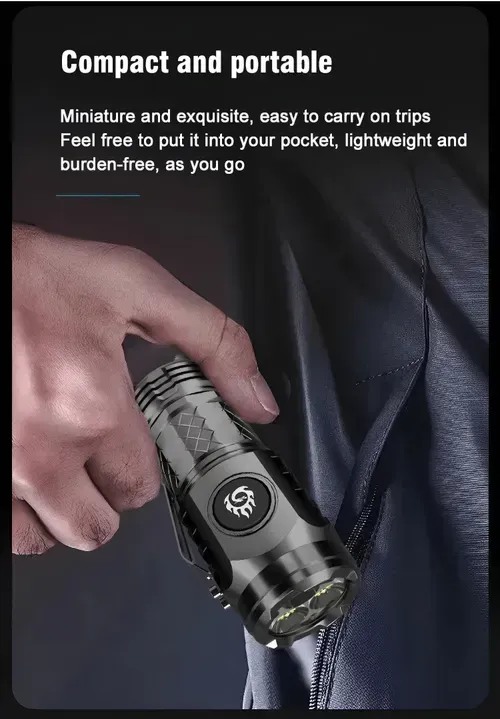 🎉🎉German Three-eyed Monster Mini Flash Super Power Flashlight