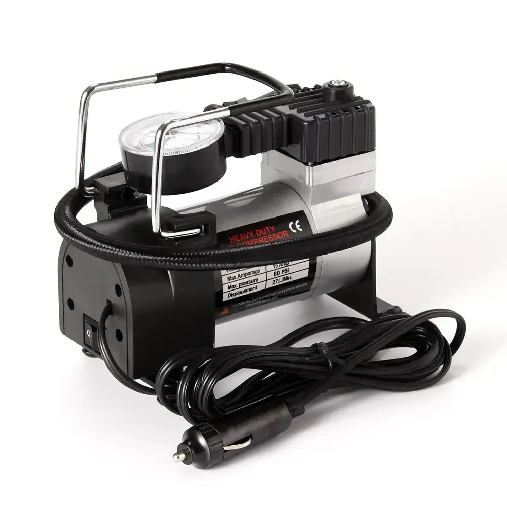 Portable car tire inflator