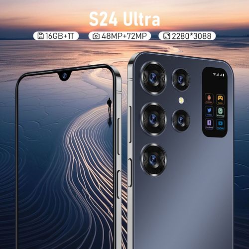 New S24 Super 16GB + 1TB Smartphone 7-inch Unlocked Dual-SIM 5G Android 13.0 Phone