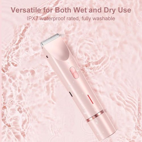 Wireless and waterproof 2 - in - 1 wet-dry electric body hair trimmer