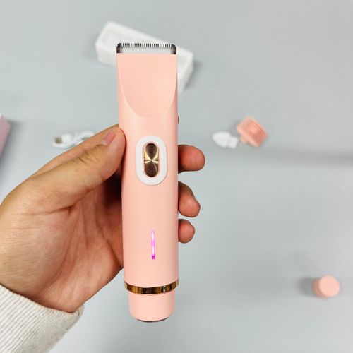 Wireless and waterproof 2 - in - 1 wet-dry electric body hair trimmer