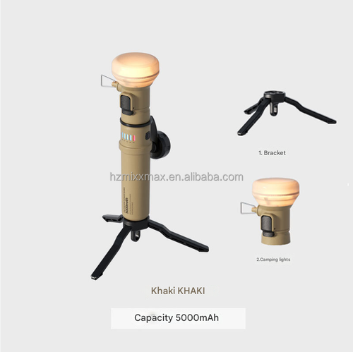 Outdoor battery Portable LED Camping Lantern USB Rechargeable Waterproof multifunctional camping light with Mini Tripod