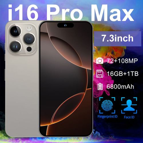 Affordable i16 pro Max smartphone, equipped with the latest Android 11 system and a memory of 16GB + 1TB.