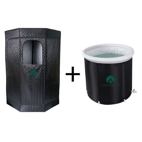 Home-use cold plunge ice bath spa tubs and portable sauna rooms