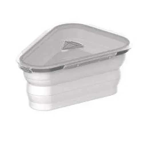 Silicone folding pizza box, reusable triangular pizza packaging box