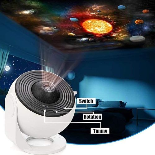 Planetarium Projector,Galaxy Star Projector With Replaceable 13 Galaxy Discs,360 Rotation Night Sky Light for Kids Adults,Decor