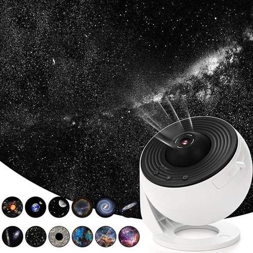 Planetarium Projector,Galaxy Star Projector With Replaceable 13 Galaxy Discs,360 Rotation Night Sky Light for Kids Adults,Decor