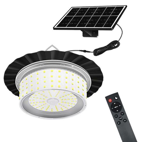 LED solar pendant lights that can be dimmed via a remote control