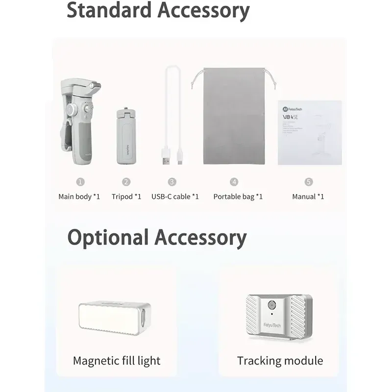 Portable JHD FeiyuTech VB4SE Vimble 4 se Kit Mobile Phone Stabilizer