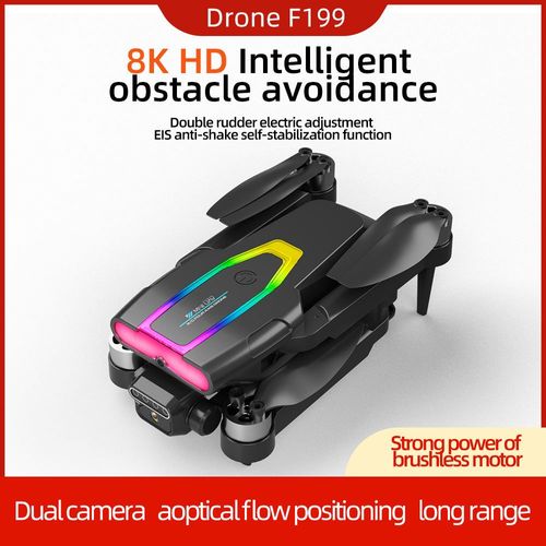 New F199 8K brushless motor foldable frame kit aerial photography drone.