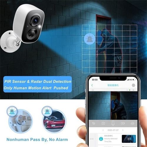 VicoHome 3-megapixel 2K wireless battery-powered spotlight Wi-Fi version surveillance camera