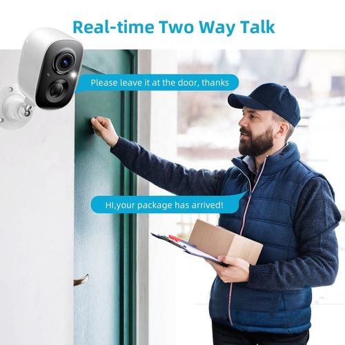 VicoHome 3-megapixel 2K wireless battery-powered spotlight Wi-Fi version surveillance camera