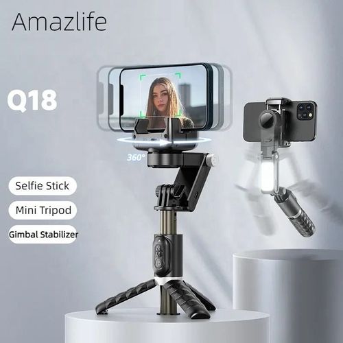 Artificial Intelligence Automatic 360-degree Face Tracking Fill Light Selfie Stick Stabilizer
