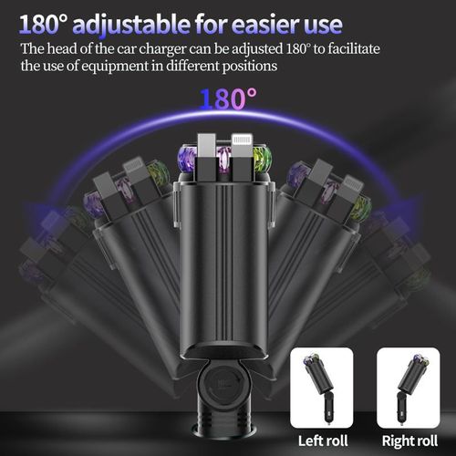 New C7 Car Aromatherapy Spray Starry Top mobile phone charger 120W Super Fast charge PD30 5-in-1