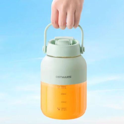 Portable 550ml Electric Juice Cup Set of Two (Double Cups with Double Lids)
