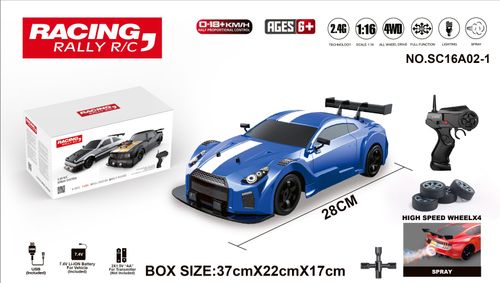1:16 Remote Control Drift Car with LED Lights