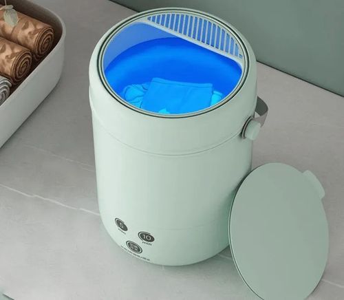 A 4 to 5-liter mini portable washing machine with a touch screen design