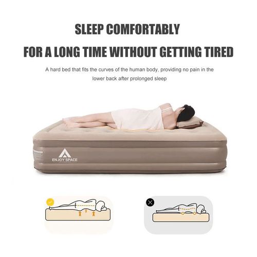 Household Dual Height Camping Gear for Single People Auto-inflating Stable Comfortable Mattress