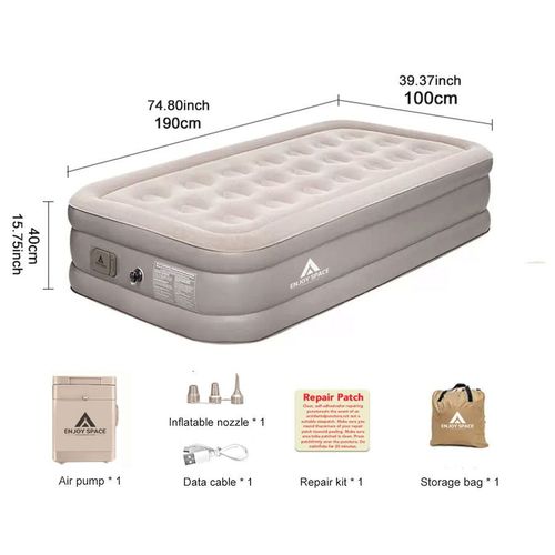 Household Dual Height Camping Gear for Single People Auto-inflating Stable Comfortable Mattress