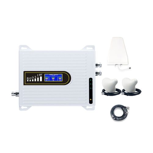 mobile signal booster full set 850 1800 2100 mhz tri band 2g 3g 4g lte network signal repeater
