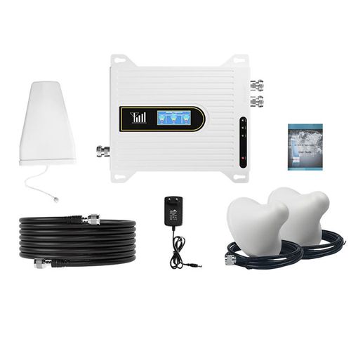 mobile signal booster full set 850 1800 2100 mhz tri band 2g 3g 4g lte network signal repeater