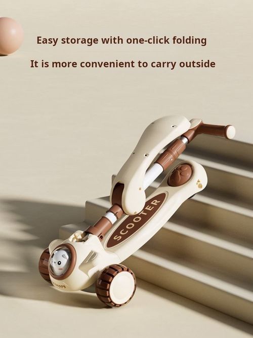 Multifunctional foldable children's scooter