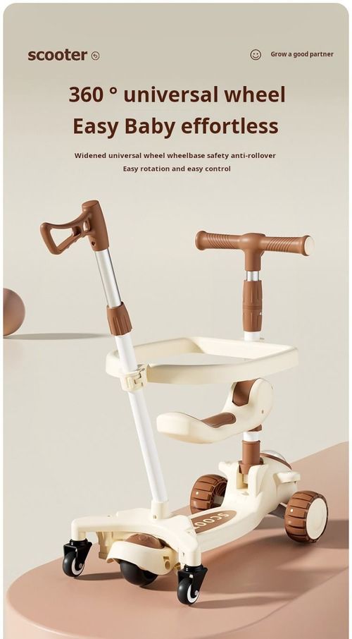 Multifunctional foldable children's scooter